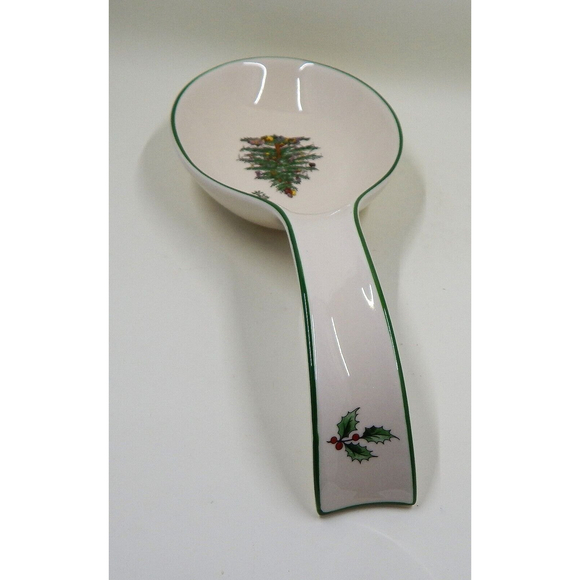 Spode Christmas Tree Porcelain Spoon Rest S3324-A8 - Picture 5 of 12
